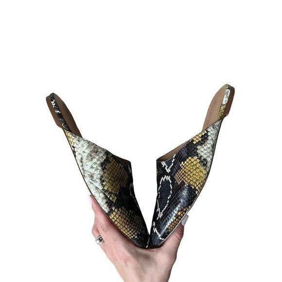 Madewell The Remi Mule in Snake Embossed Leather size 8 - Picture 5 of 8